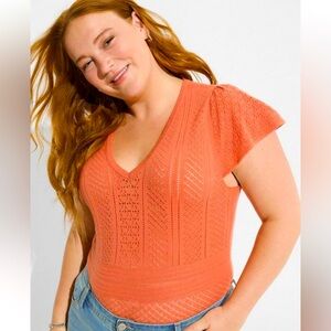 Torrid - Everyday Soft Pullover Pointelle Sweater